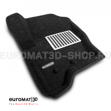 Текстильные 3D коврики Euromat3D Lux в салон для Land Rover Discovery III (2005-2009) № EM3D-003100