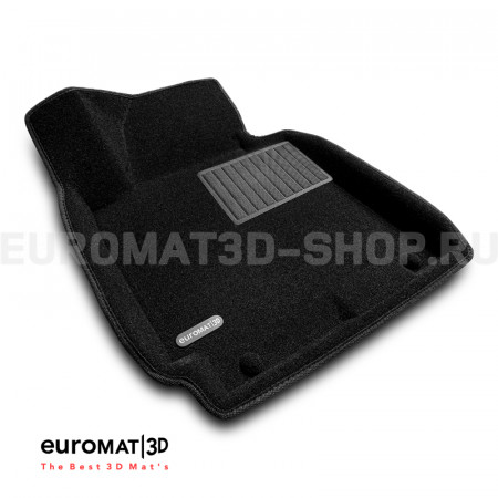 Текстильные 3D коврики Euromat3D Business в салон для Kia Cerato (2013-2018) № EMC3D-002921