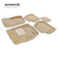 Текстильные 3D коврики Euromat3D Lux в салон для Citroen C-Crosser № EM3D-003609T Бежевые Текстильные 3D коврики Euromat3D Lux в салон для Citroen C-Crosser № EM3D-003609T Бежевые