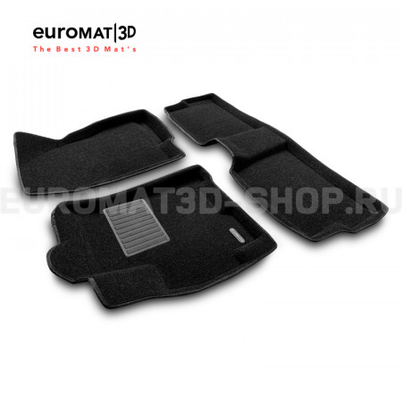 Текстильные 3D коврики Euromat3D Business в салон для Chery Tiggo 4 PRO (2019-) № EMC3D-001420