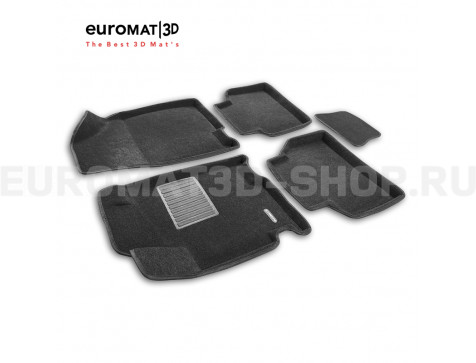 Текстильные 3D коврики Euromat3D Business в салон для Jac J7 (2023-) № EMC3D-000012
