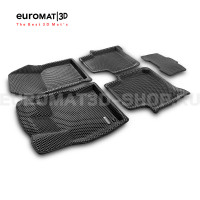 3D коврики Euromat3D EVA в салон для Volkswagen Tiguan L (2020-2024) № EM3DEVA-005415.2