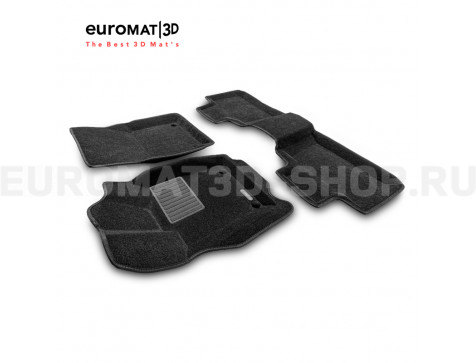 Текстильные 3D коврики Euromat3D Premium в салон для Dodge Durango (2010-2020) № EMPR3D-002760