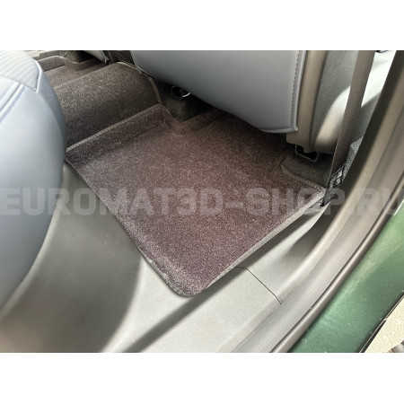 Текстильные 3D коврики Euromat3D Business в салон для Geely Atlas (4WD) (2024-) № EMC3D-001418