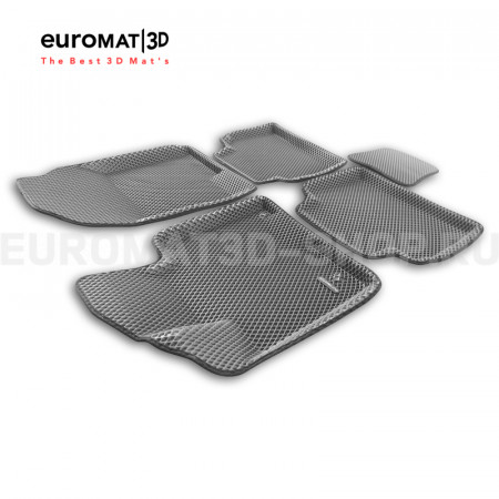 3D коврики Euromat3D EVA в салон для Hyundai Tucson (2021-) № EM3DEVA-002711G Серые